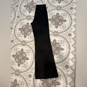 NWT Elizabeth  and James Iven Black Fluid Satin Side‎ Zipper Flare Dress Pants 6
